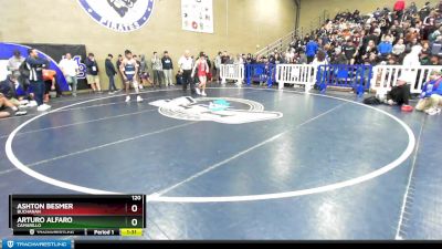 120 lbs Champ. Round 3 - Ashton Besmer, Buchanan vs Arturo Alfaro, Camarillo