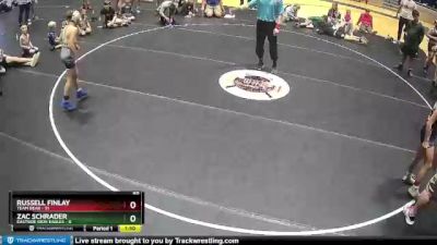 85 lbs Round 5 (6 Team) - Russell Finlay, Team Bear vs Zac Schrader, Eastside Iron Eagles