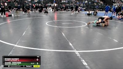 141 lbs Finals (2 Team) - Ryder Ramsey, Central Oklahoma vs Daniel DeRosier, Nebraska-Kearney