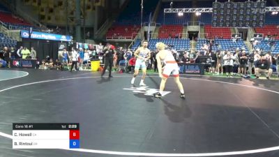 160 lbs Cons 16 #1 - Carson Howell, California vs Benjamin Rintoul, Oregon