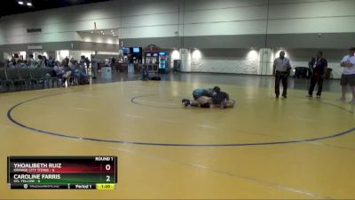 110 lbs Round 1 (8 Team) - Yhoalibeth Ruiz, Orange City Titans vs Caroline Farris, STL YELLOW