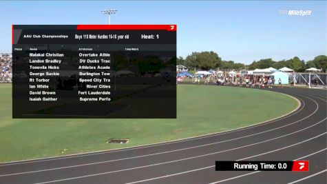 Youth Boys' 110m Hurdles, Prelims 1 - Age 15-16