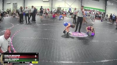 73 lbs Semis (4 Team) - Evelyn Brasher, Backyard Brawlers vs Sailor Farrow, Storm Wrestling