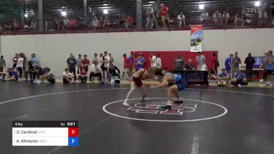 61 kg 7th Place - Derrick Cardinal, Jackrabbit Wrestling Club vs Alex Almeyda, Pennsylvania RTC