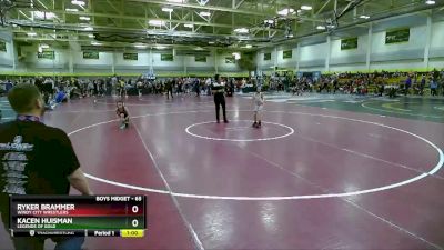 65 lbs Cons. Round 3 - Ryker Brammer, Windy City Wrestlers vs Kacen Huisman, Legends Of Gold