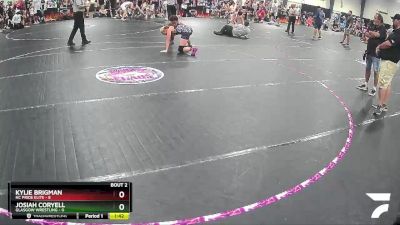 120 lbs Round 1 (4 Team) - Kylie Brigman, NC Pride Elite vs Josiah Coryell, Glasgow Wrestling