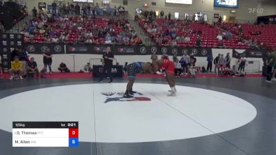 125 kg Cons 8 #1 - Demertius Thomas, Pittsburgh Wrestling Club/NYAC vs Malcolm Allen, Viking RTC