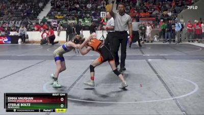 60 lbs Semifinal - Emma Vaughan, Bonner Springs Wrestling Club vs Steelie Boltz, Renegades