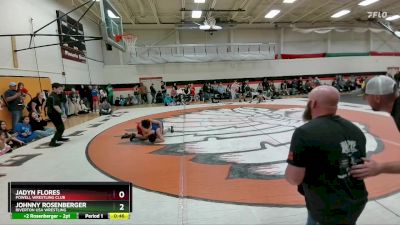 120 lbs Round 2 - Jadyn Flores, Powell Wrestling Club vs Johnny Rosenberger, Riverton USA Wrestling