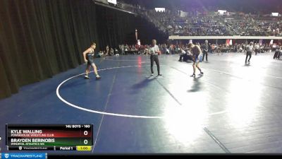 160 lbs Cons. Round 2 - Kyle Walling, Powerhouse Wrestling Club vs Brayden Berinobis, Immortal Athletics WC