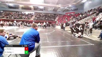 46 lbs Round Of 16 - James Evans, Bartlesville Wrestling Club vs Coltyn Conley, Chandler Takedown Club