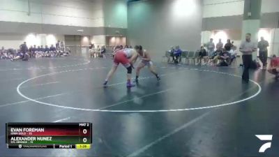 220 lbs Round 1 (6 Team) - Evan Foreman, Iowa Gold vs Alexander Nunez, STL Orange