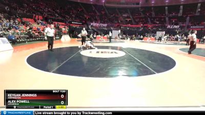 1A 113 lbs Quarterfinal - Alex Powell, Litchfield vs Keygan Jennings, Farmington