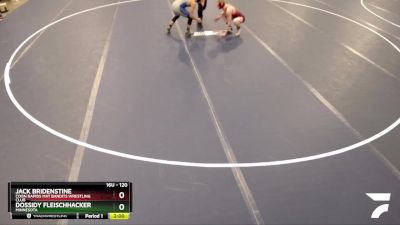 120 lbs Champ. Round 1 - Jack Bridenstine, Coon Rapids Mat Bandits Wrestling Club vs Dossidy Fleischhacker, Minnesota