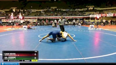 174 lbs Finals (2 Team) - Sal Perrine, Ohio University vs Cade DeVos, South Dakota State