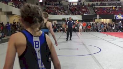 74 lbs Cons. Round 2 - Jett Nichols, Butte Wrestling Club vs Renzy LeProwse, Mine Yard Dogs Wrestling Club