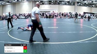 98 lbs Consi Of 4 - Jayden Espinoza, Live Training vs Nolan Carlson, Champions WC