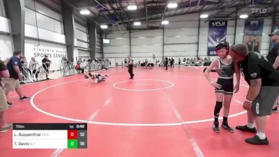 75 lbs Rr Rnd 3 - Lucas Ruppenthal, Patriot USA Wrestling Club vs Tristan Davis, Sly Snipers BYW