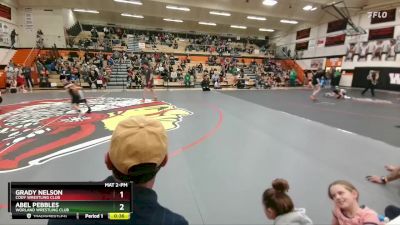 49-53 lbs Quarterfinal - Grady Nelson, Cody Wrestling Club vs Abel Pebbles, Worland Wrestling Club