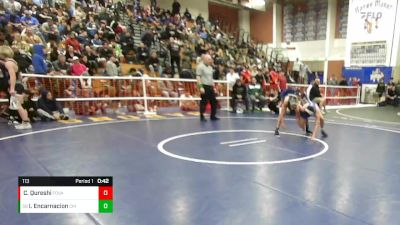 113 lbs Cons. Round 2 - Ian Encarnacion, Costa Mesa vs Chris Qureshi, Fountain Valley