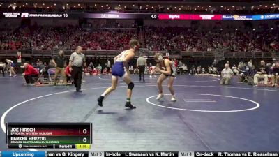 3A-138 lbs Champ. Round 1 - Parker Herzog, Council Bluffs Abraham Lincoln vs Joe Hirsch, Epworth, Western Dubuque