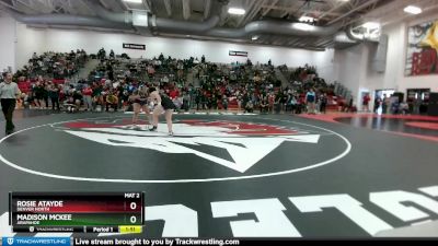 190 lbs Quarterfinal - Madison Mckee, Arapahoe vs Rosie Atayde, Denver North