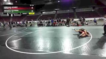 W-112 lbs Placement Matches (16 Team) - Adriana Gomez, Arizona vs Mckayla Slivers, New Mexico