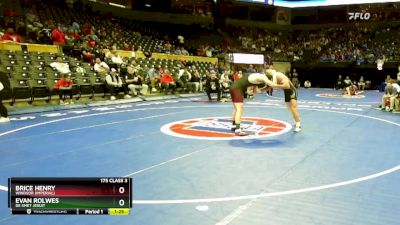 175 Class 3 lbs Champ. Round 1 - Brice Henry, Windsor (Imperial) vs Evan Rolwes, De Smet Jesuit