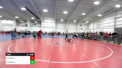 56 lbs Consi Of 8 #1 - Bryce Grant, Red Roots WC vs Briar Bilotti, Top Flight Wr Ac