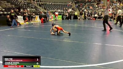 55 lbs Cons. Round 3 - Ren Tse, Greater Heights Wrestling vs Charlie Kozol, The Best Wrestler