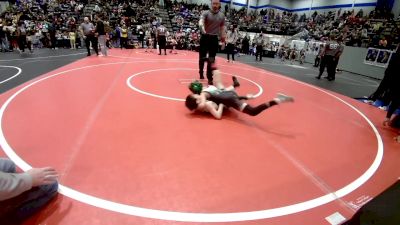 58 lbs Round Of 32 - Walker Diaz, Shelton Wrestling Academy vs Dawson Long, Kingfisher YellowJackets