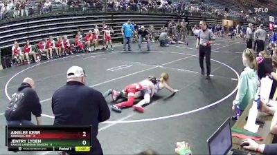 65 lbs Round 2 (6 Team) - Jentry Lyden, Kansas Lavendar Dragon vs Ainslee Kerr, Nebraska Red