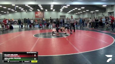 102 lbs Quarterfinal - Benjamin Proper, Nova WC vs Elijah Nelson, Rangers Wrestling Club