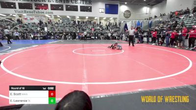 50 lbs Round Of 16 - Ella Scott, Nakamura Wrestling vs Emily Lawrence, Team Aggression