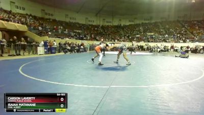 5A-165 lbs Quarterfinal - Isaiah Matanane, Carl Albert vs Carson Laverty, Coweta Public School