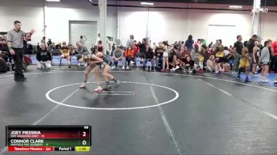 68 lbs Round 7 (8 Team) - Joey Messina, Mat Assassins Grey vs Connor Clark, Mayfield Mat Academy