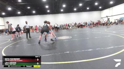 138 lbs Cons. Round 5 - Levi Dennis, Trinity Top Team vs Seth Mayberry, Carter Wrestling Academy