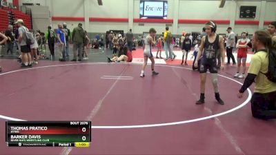 85 lbs Cons. Round 3 - Barker Davis, River Rats Wrestling Club vs Thomas Pratico, HYWO