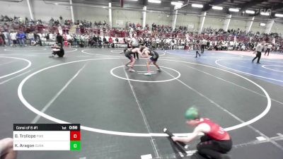 130 lbs Consi Of 8 #1 - Brogan Trollope, Pikes Peak Warriors vs Keenan Aragon, Durango WC