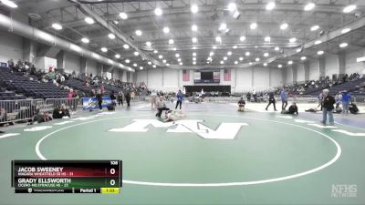 108 lbs Round 3 (3 Team) - Jacob Sweeney, Niagara Wheatfield Sr HS vs Grady Ellsworth, Cicero-No.Syracuse HS