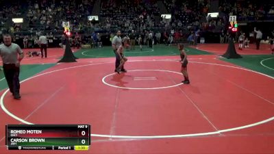 70 lbs Semifinal - Carson Brown, JRP1 vs Romeo Moten, OHC1