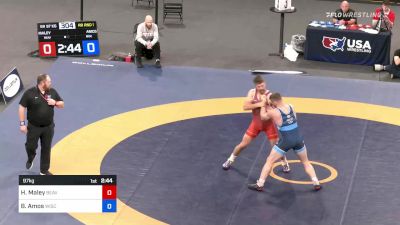 97 kg Rr Rnd 1 - Haydn Maley, Beaver Dam Wrestling Regional Training Center vs Braxton Amos, Wisconsin Regional Training Center