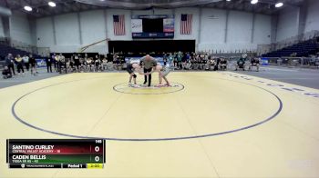 145 lbs Finals (4 Team) - Caden Bellis, Tioga Sr HS vs Santino Curley, Central Valley Academy