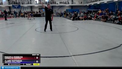 155 lbs Cons. Round 3 - Claire Matthews, Wisconsin Stevens Point vs Makayla Roebuck, University Of Jamestown