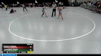 100 lbs Champ. Round 1 - Channing Travis, Best Trained Wrestling vs Rhyan Tijerina, Arizona Girls Wrestling