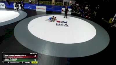 77 lbs Semifinal - John Thomas, Orange County RTC vs Wolfgang Fronhofer, Beat The Streets - Los Angeles