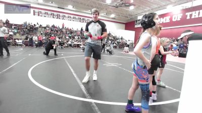 67-75 lbs Rr Rnd 1 - Saylor Ford, Cowboy Wrestling Club vs Paisley Sutton, Ponca City Wildcat Wrestling