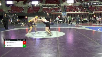 285 lbs Semifinal - Ethan Halverson, Dickinson Wrestling Club vs Rocky Allaire, Choteau Bulldogs