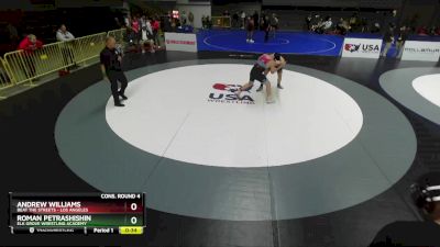 175 lbs Cons. Round 4 - Roman Petrashishin, Elk Grove Wrestling Academy vs Andrew Williams, Beat The Streets - Los Angeles