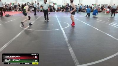 92 lbs Round 2 (10 Team) - Jaxson Aberegg, Wrestling Mill vs Kellen Metcalf, Bandits